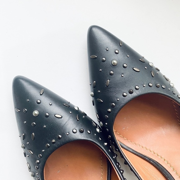 Coach Black Leather Prairie Rivet Waverly Pumps - Picture 8 of 8